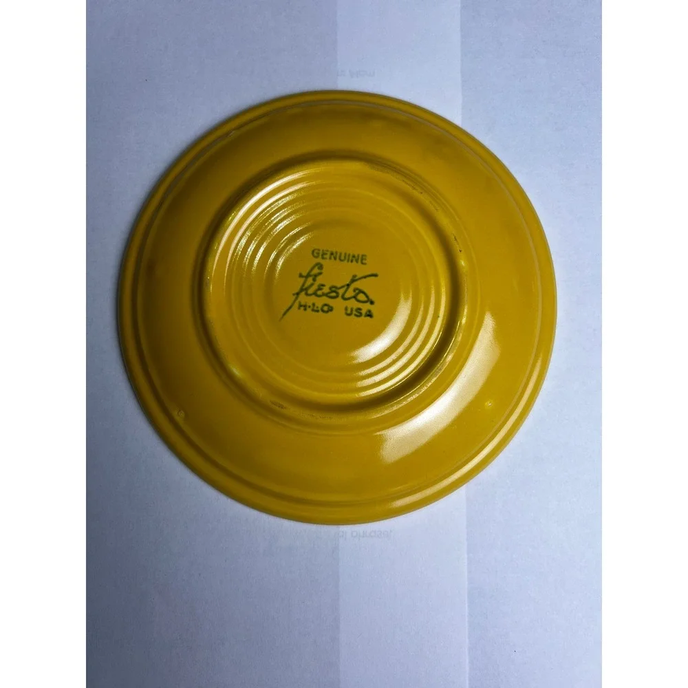 Vintage Genuine‎ Fiesta HLC USA Yellow Saucer Plate